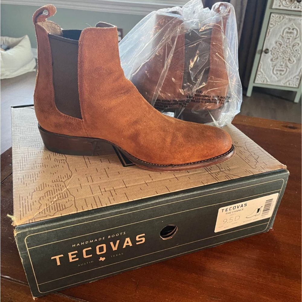 Tecovas Brown Suede Men's Boots
